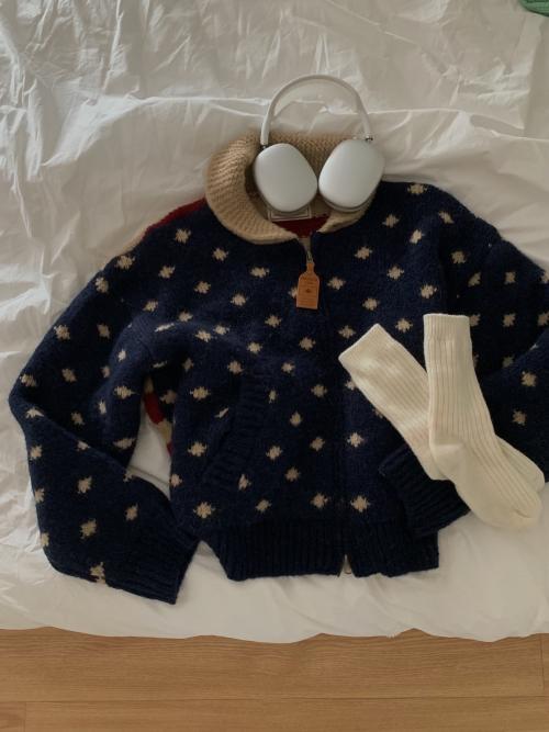 존 알파카 집업 니트(알파카20/울30) - 2col (주문폭주 2~3주 소요)