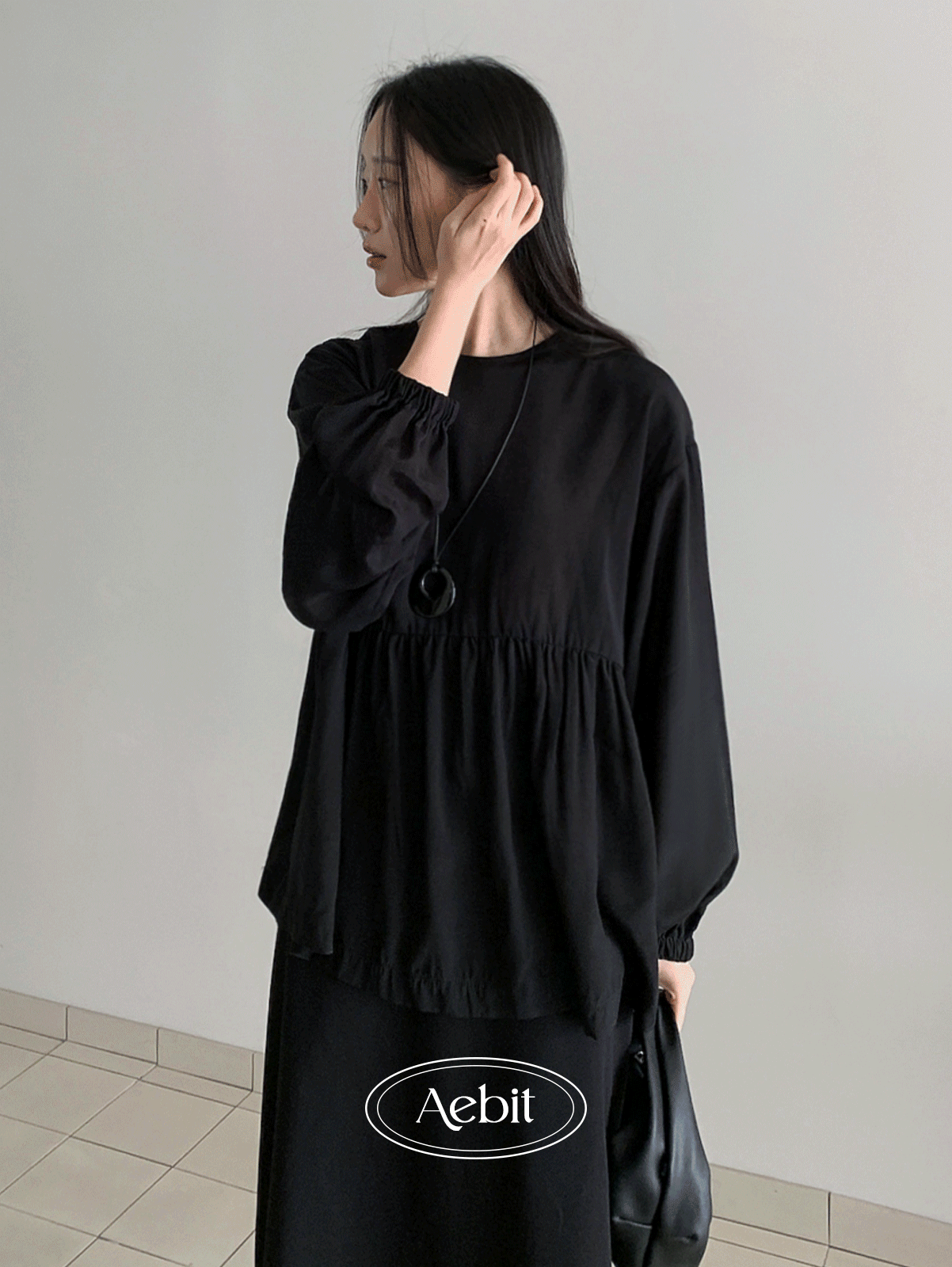 어리틀빗 자체제작 bona back button bl (2color) 당일발송!