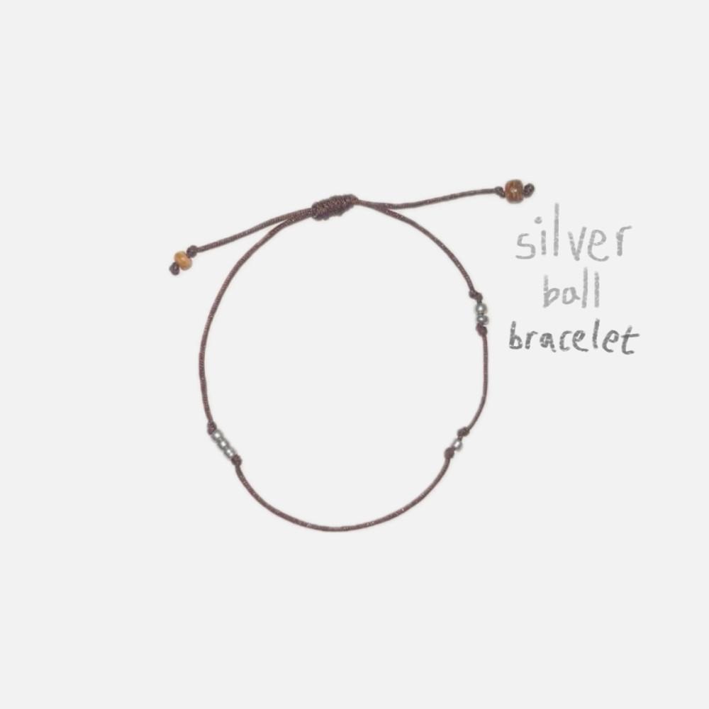 silver ball bracelet