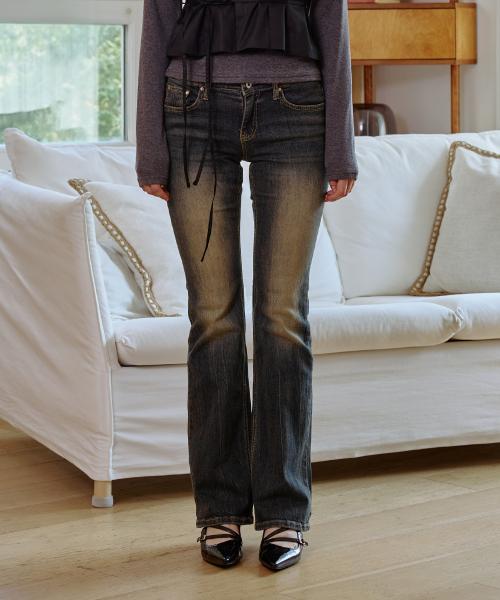 CIEL BOOTCUT DENIM PANTS / BLUE