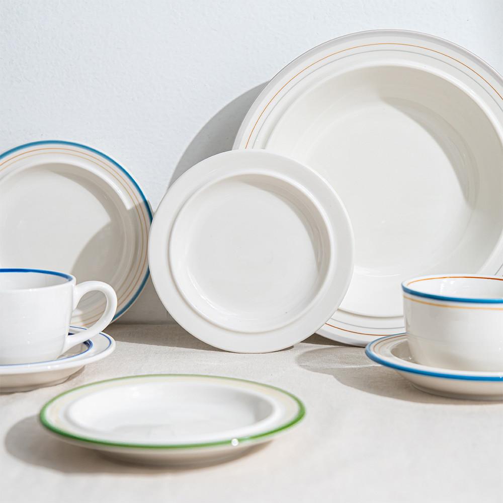 시라쿠스 메이플 카페 브런치 크림화이트 원형접시 S 1P + 1P