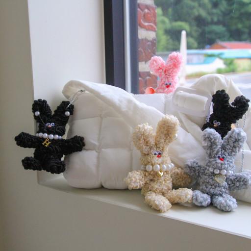 개톡왔어요(개인의토끼🐰)모루인형키링 인형키링