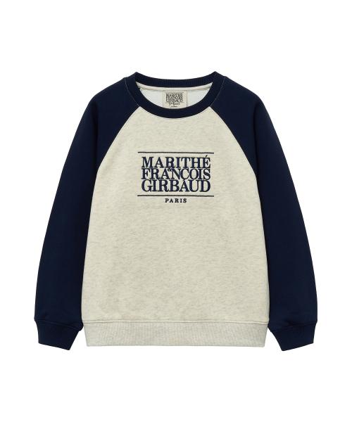 ENFANT CLASSIC LOGO COLOR BLOCK SWEATSHIRT oatmeal