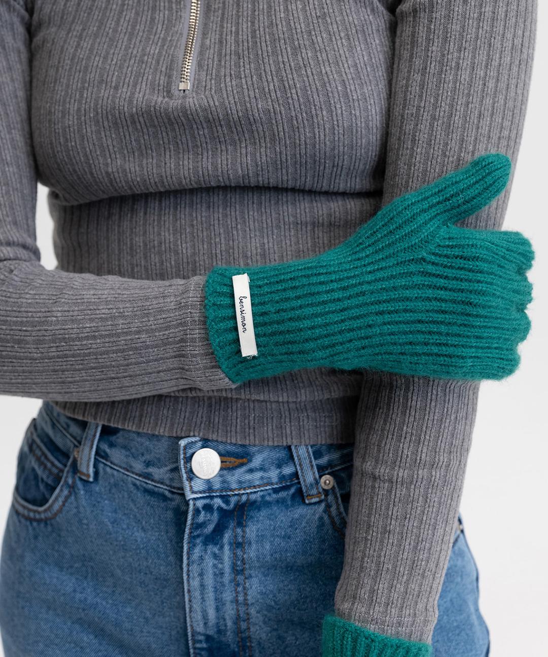 [10/24 예약발송][22FW] FINGER HOLE GLOVES - GREEN