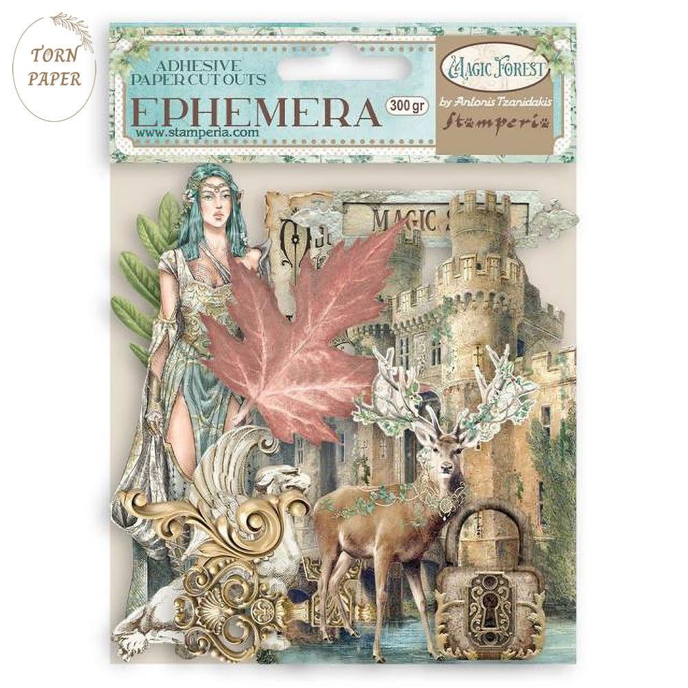 Stamperia 스탬페리아 Ephemera Magic Forest 스티커 STA 269