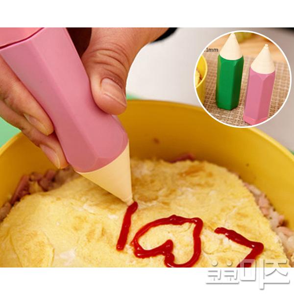 도시락 간식 데코레이션 소스펜 (2Pset) 음식펜 시럽펜