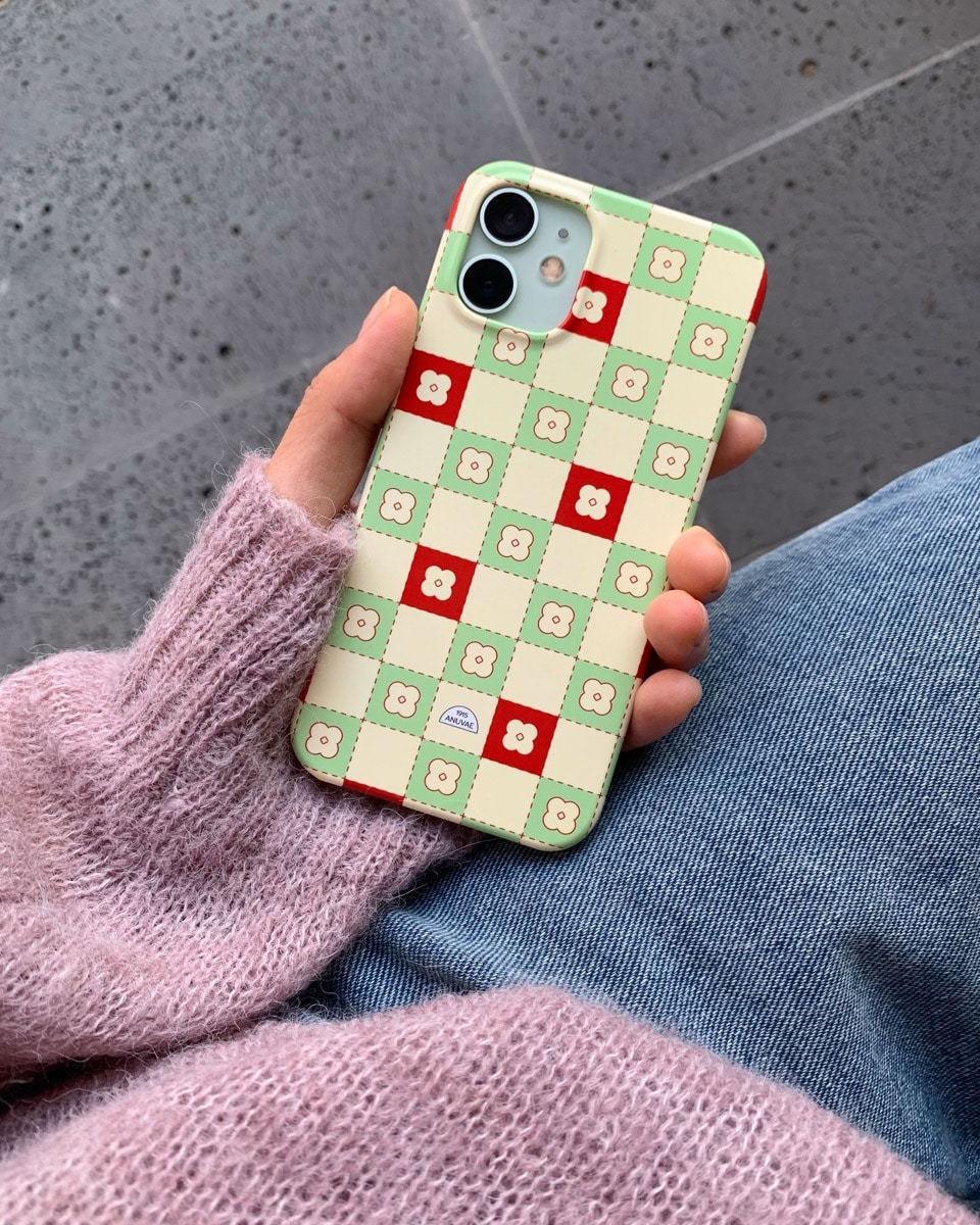 Retro Check Phone Case