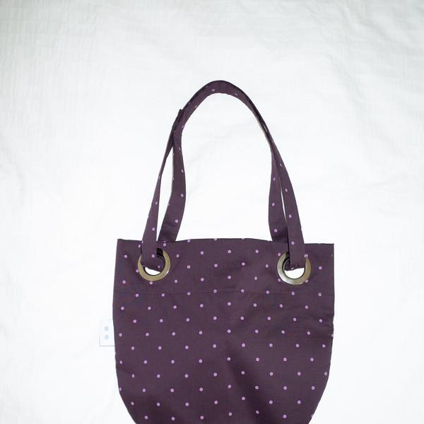 2-WAY ROUND BAG (DOT PURPLE)
