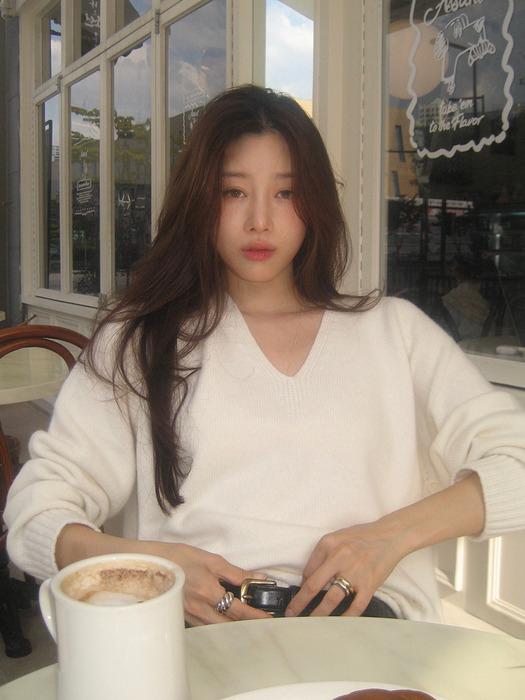 CASH MERINO WOOL V-NECK KNIT_IVORY_OD3C2MKN91IVY