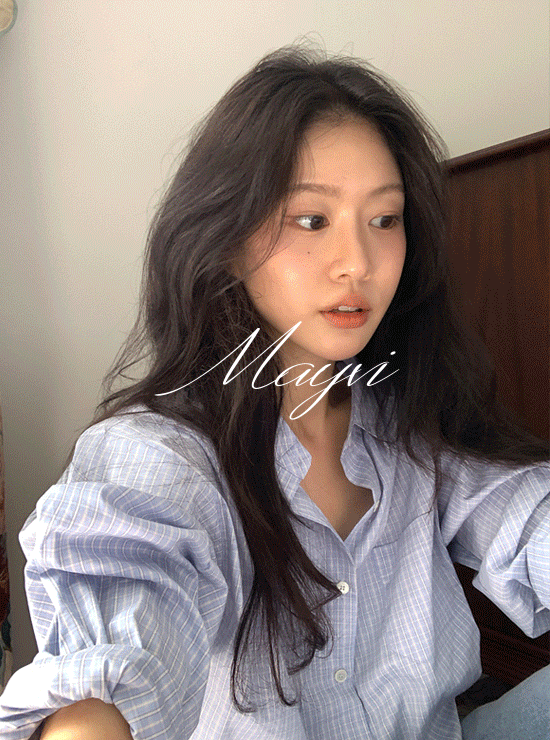 언더비 [미리여름7%💙/여름/Mayvi] Pocari 체크 셔츠 (2 color)