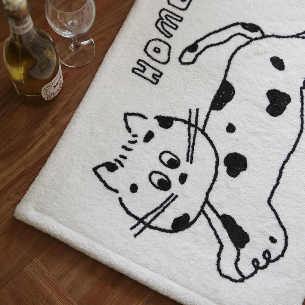 포피스 고양이 캐릭터 디자인 극세사 현관 화장실 예쁜 발매트