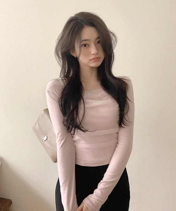 [발렛무드🩰] 샐리 여리쉬폰 셔링 t - 3color