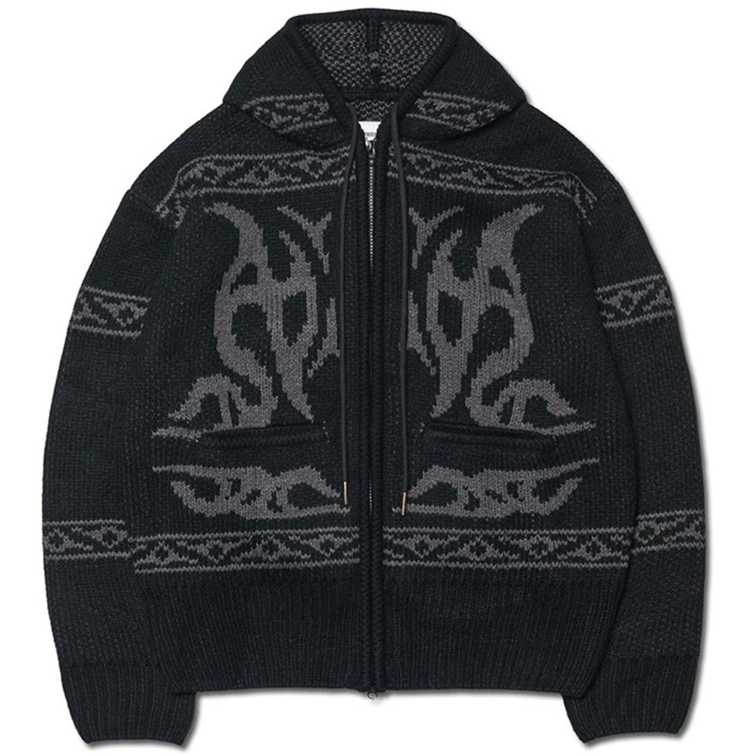 COWICHAN HOODED ZIP-UP - BLACK