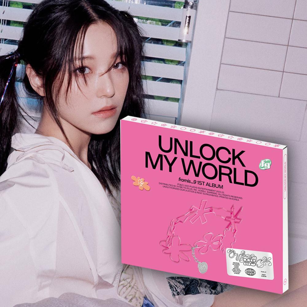 프로미스나인 정규 앨범+특전 #menow 컴팩트 Unlock My World 언락마이월드