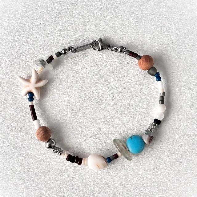 Starfish Wood Summer Bracelet