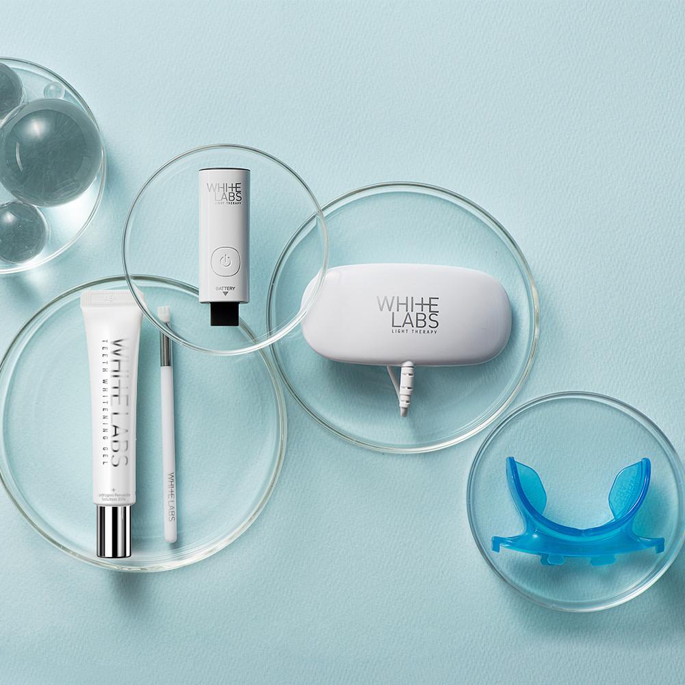 화이트랩스 셀프 치아미백 미백제 치아미백기계 1인용세트