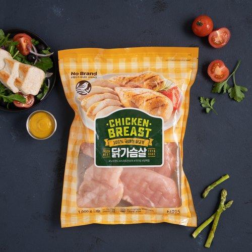 [노브랜드][냉동] 닭가슴살 (1,000g)