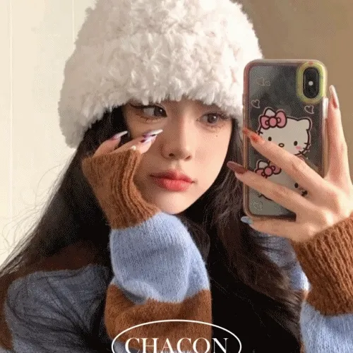 [주문폭주/얼굴소멸] 소프트 퍼 비니 2color / 겨울 데일리 삿포로 에스키모 이글루 털 모자