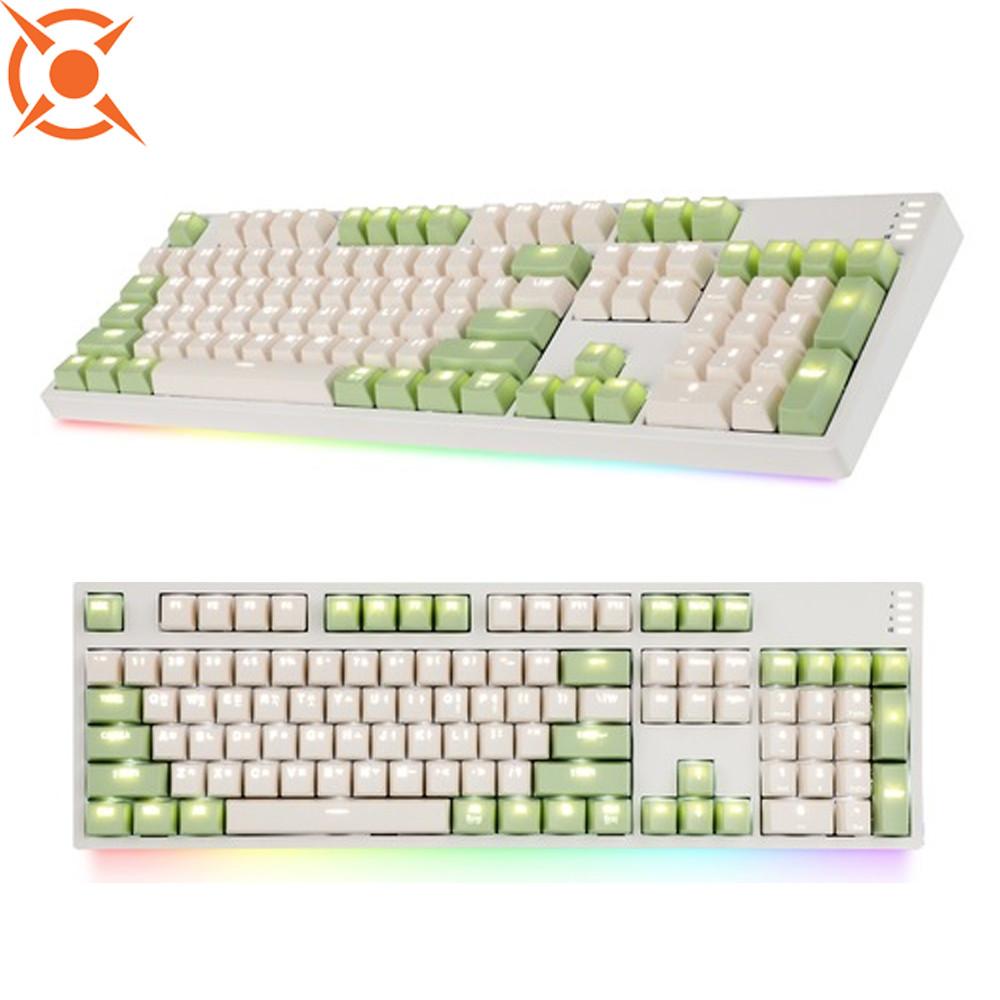 콕스 COX CY104 황축 게이트론 기계식 키보드 크림그린