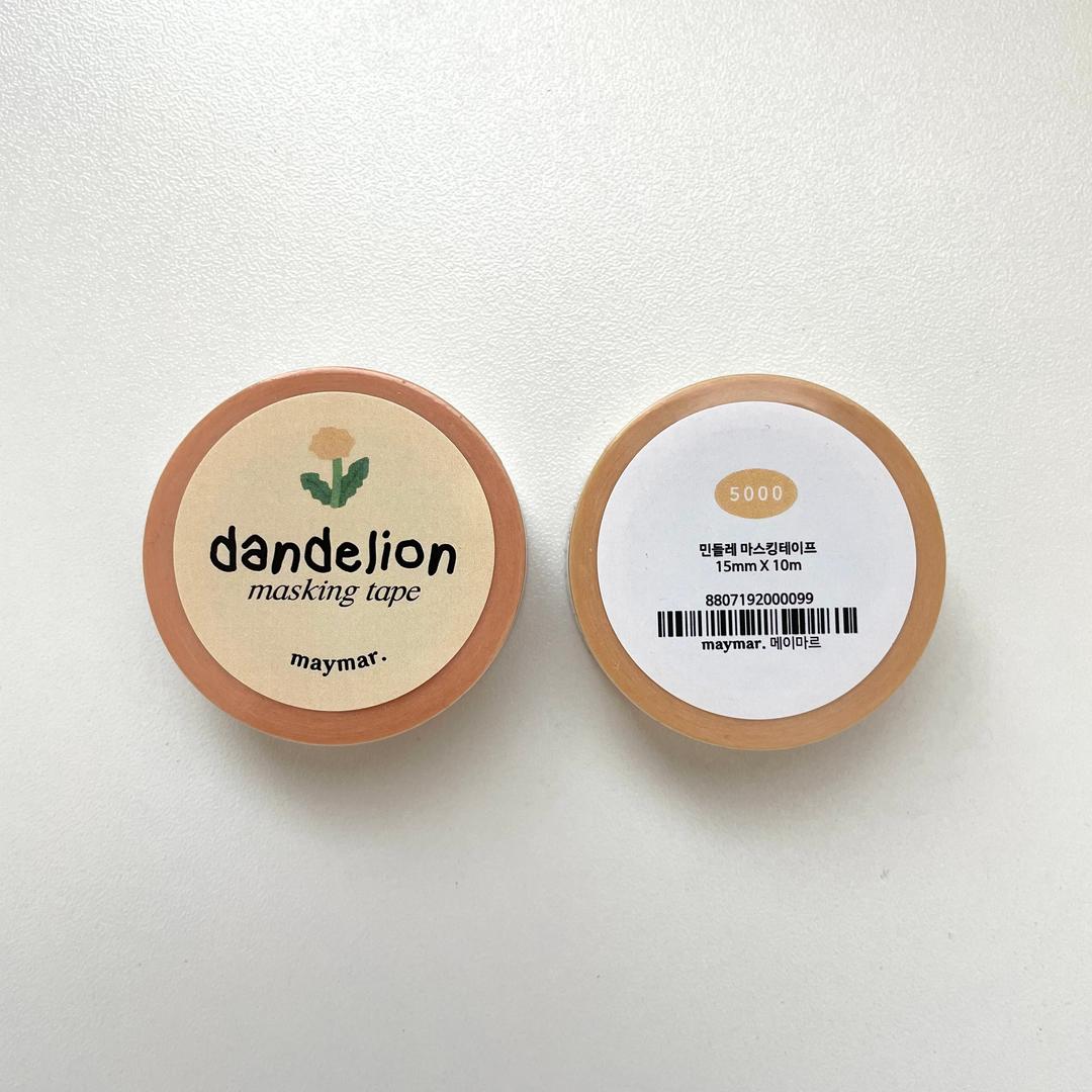 [메이마르] 민들레 마스킹테이프