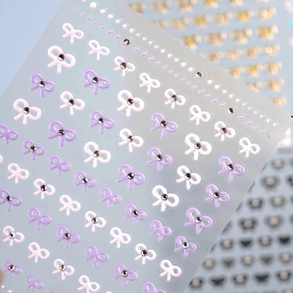 3D엠보 네일스티커-184 리본 매듭 와이어