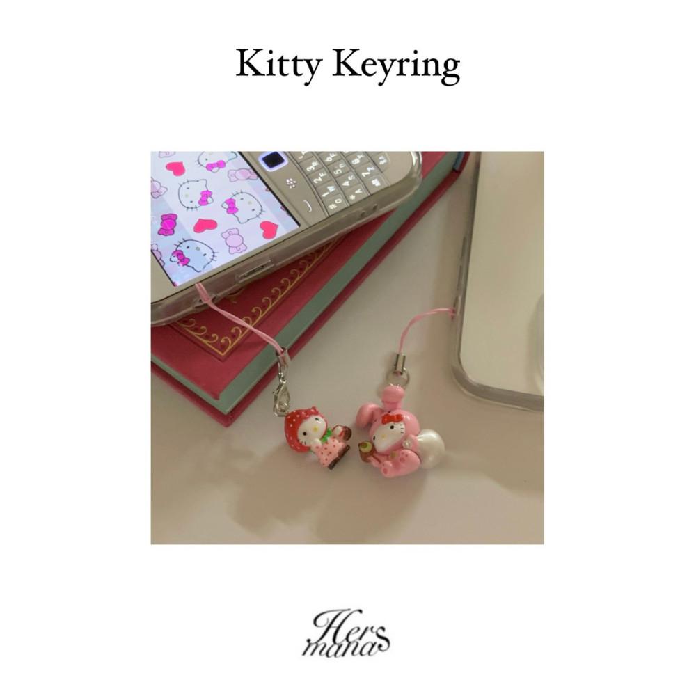 [에르마나스] 키티 키링 키홀더 가방고리