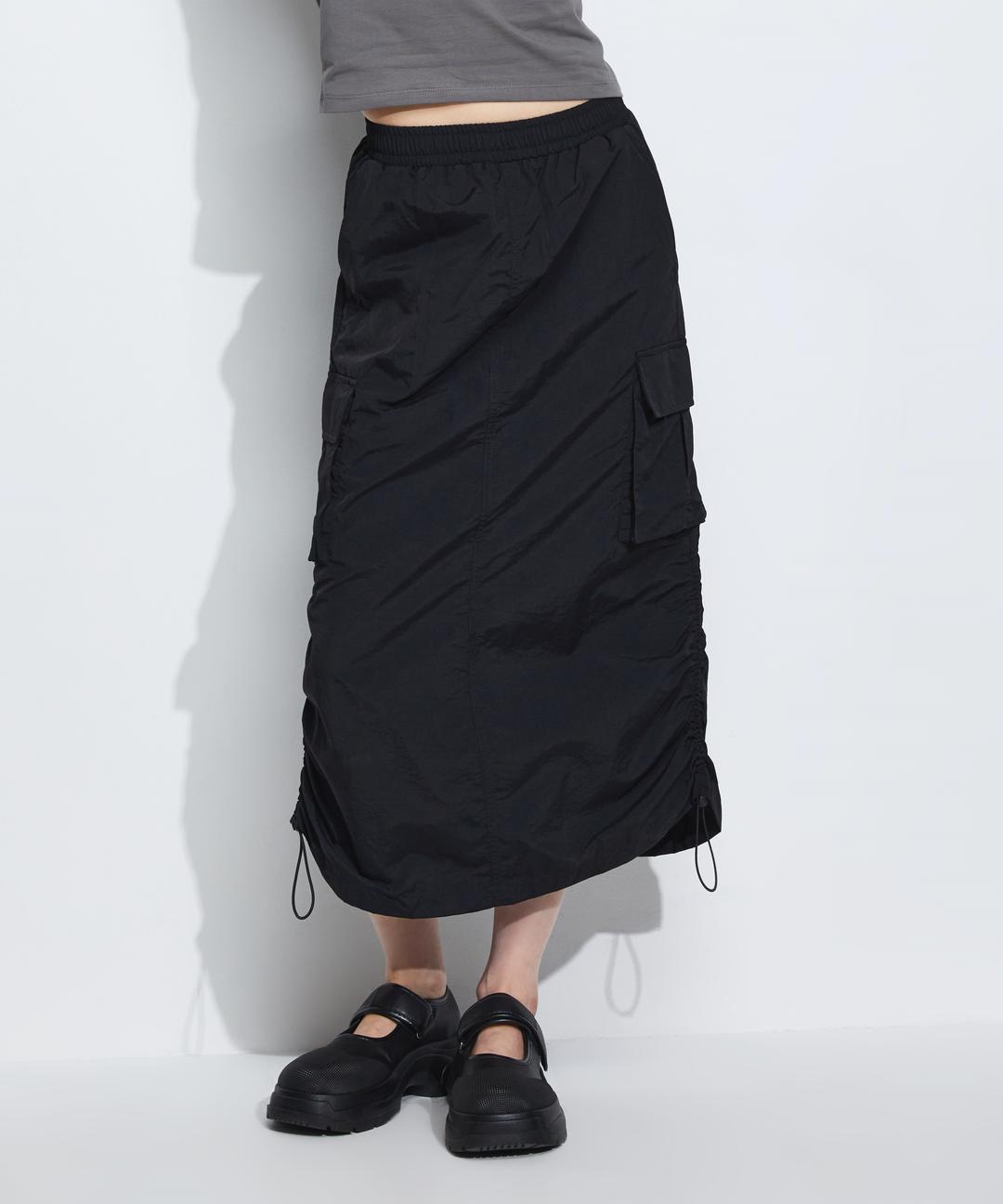 스파오 라이트 카고 롱 스커트 (나일론)_SPWHE23G21