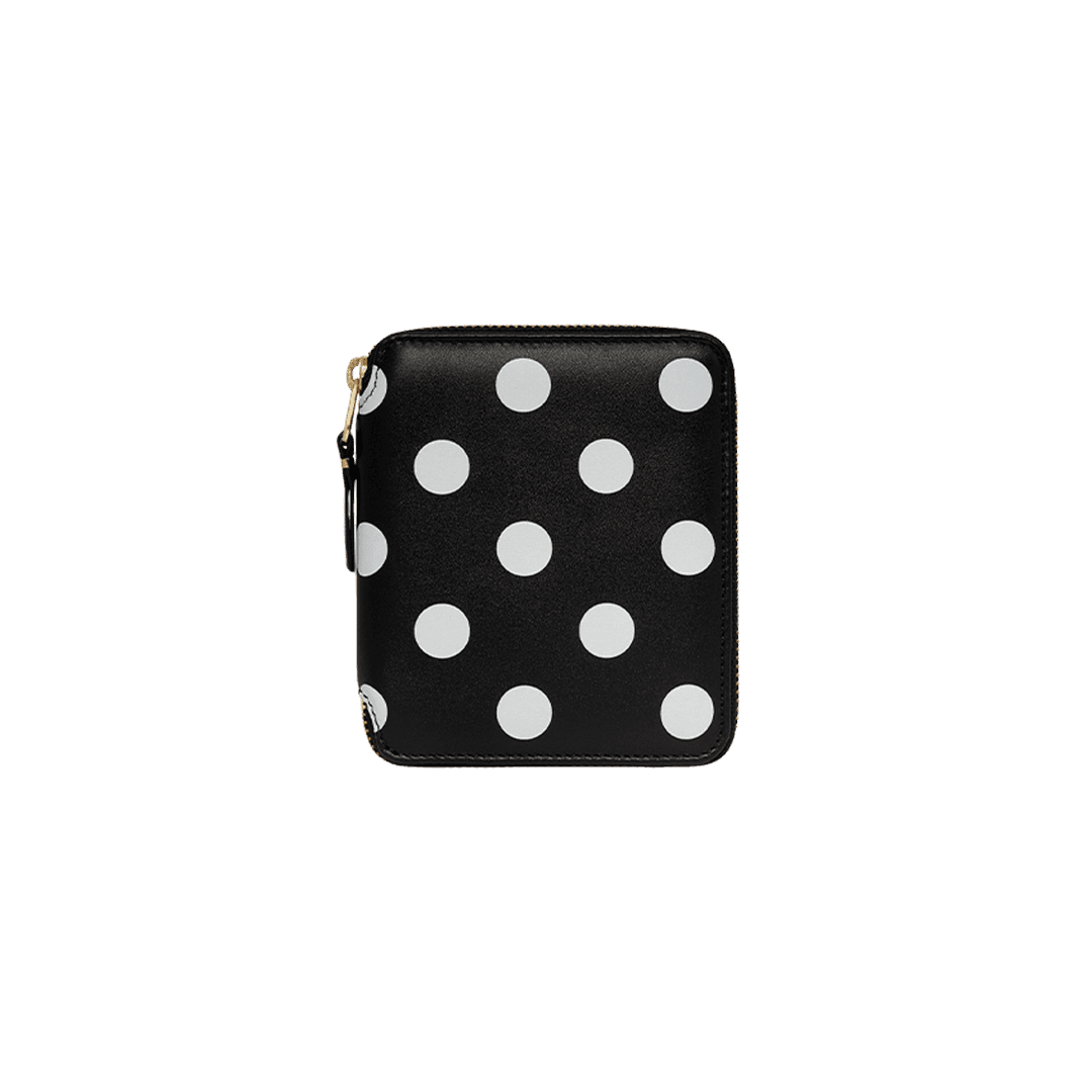 Comme des Garcons SA2100PD Polka Dot Wallet Black