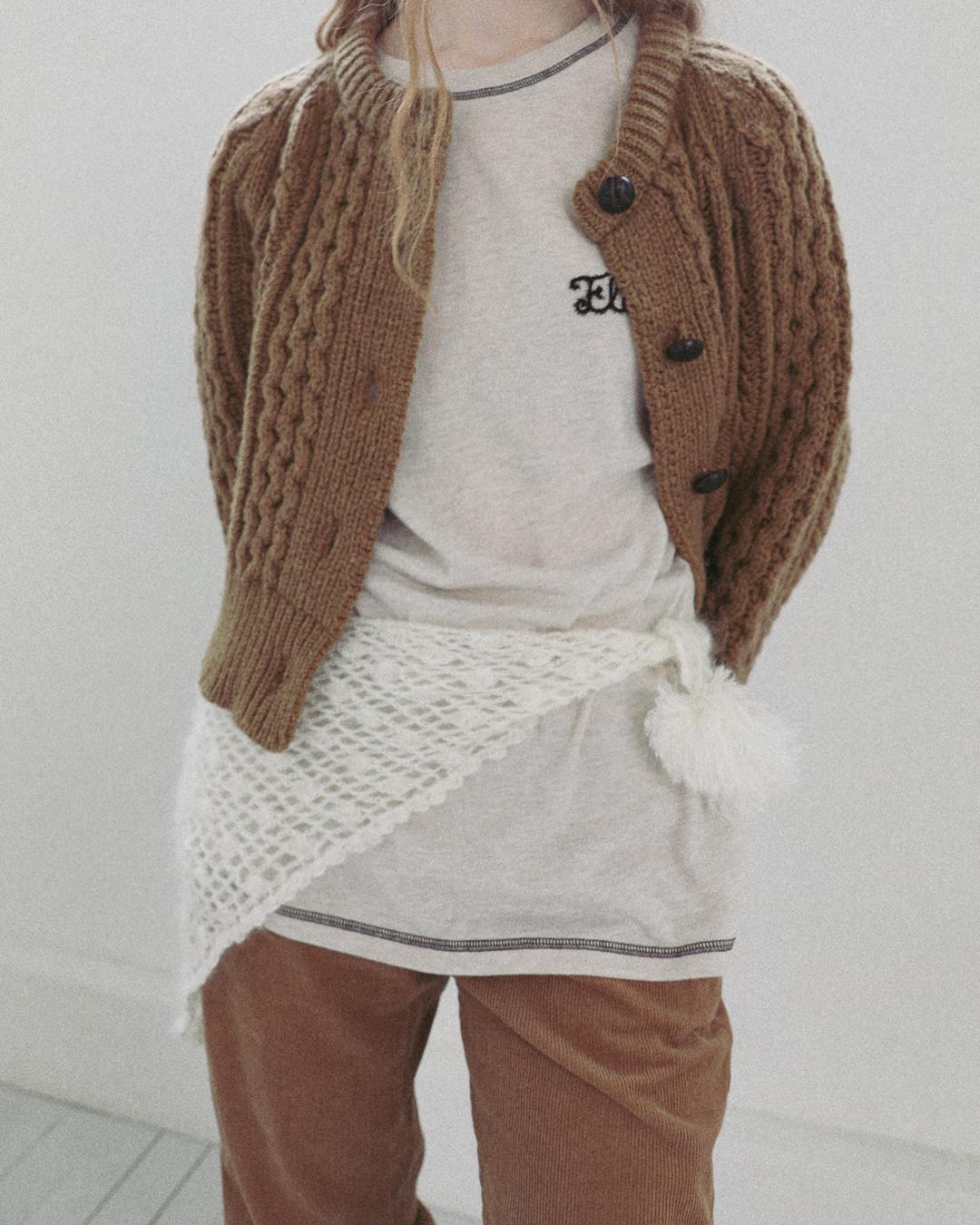 [Pre-Order] flétta Handmade Knit Scarf