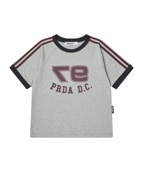 97 PDC LOGO COLORING RAGLAN TEE GRAY