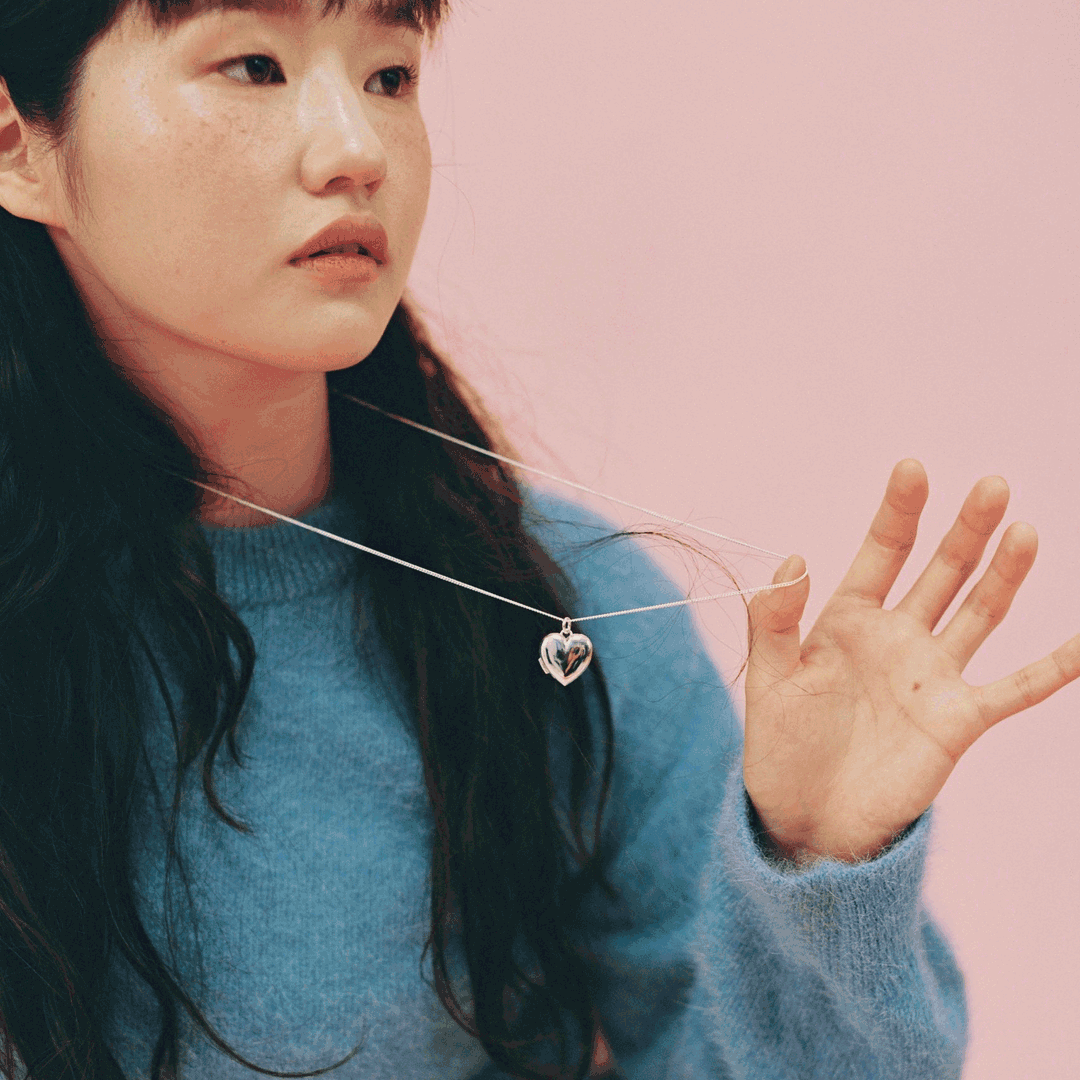 Love Locket Necklace_Small ver. (92.5% silver)