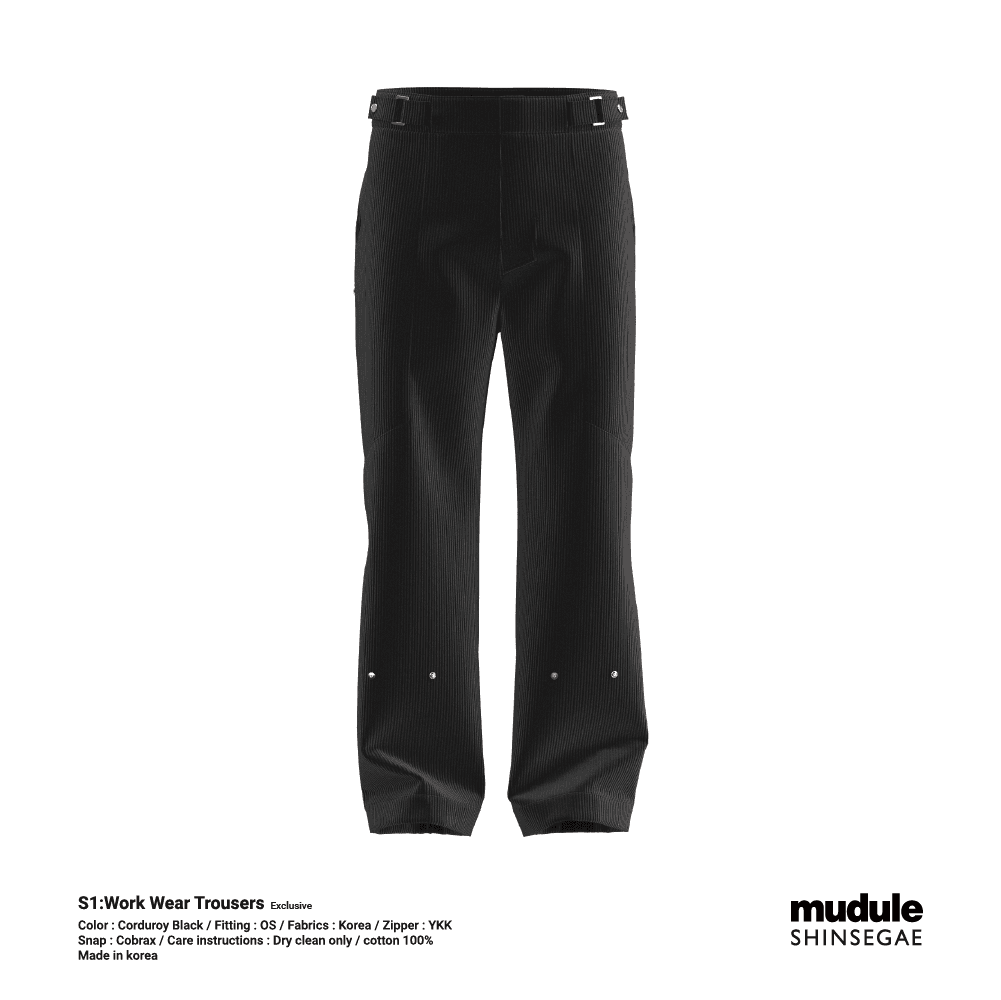 [SHINSEGAE EXCLUSIVE] S1 : Work Wear Trousers /Black