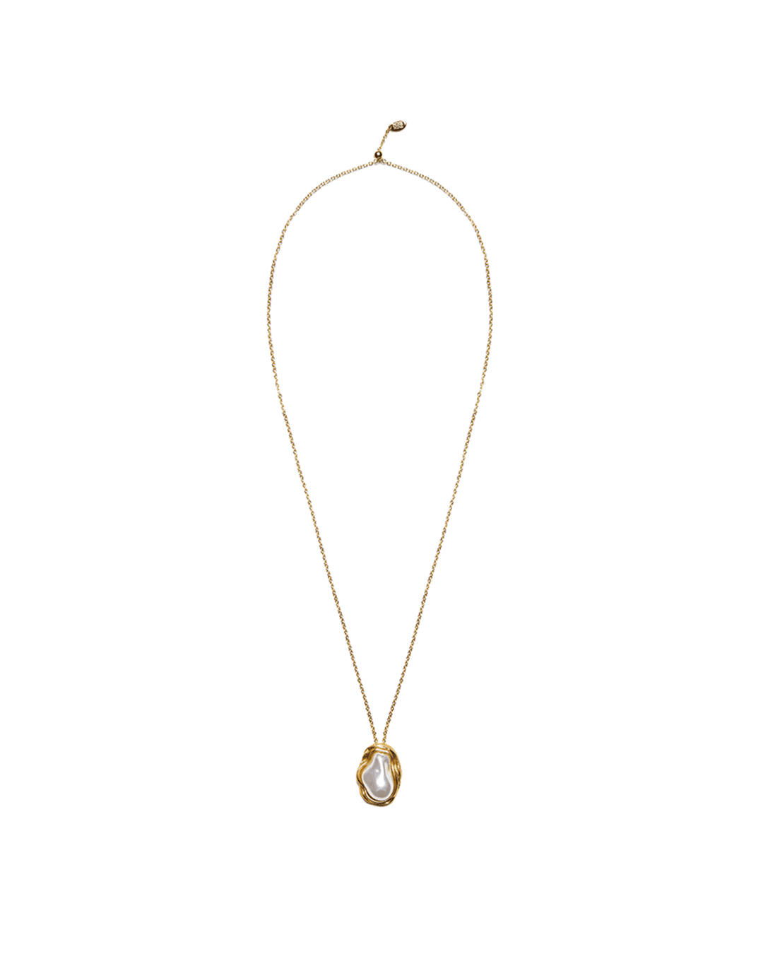 Bold Pearl Necklace [GOLD]