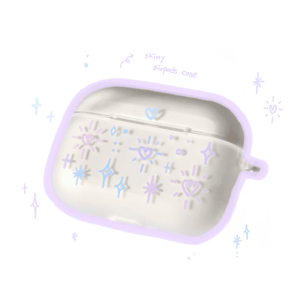 shiny airpods case