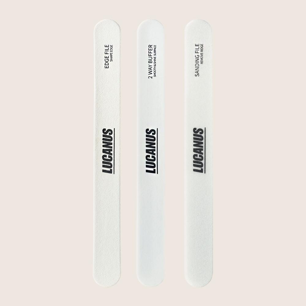 루카너스 네일파일 3종 5+1 우드,샌딩,투웨이버퍼 샤이너파일