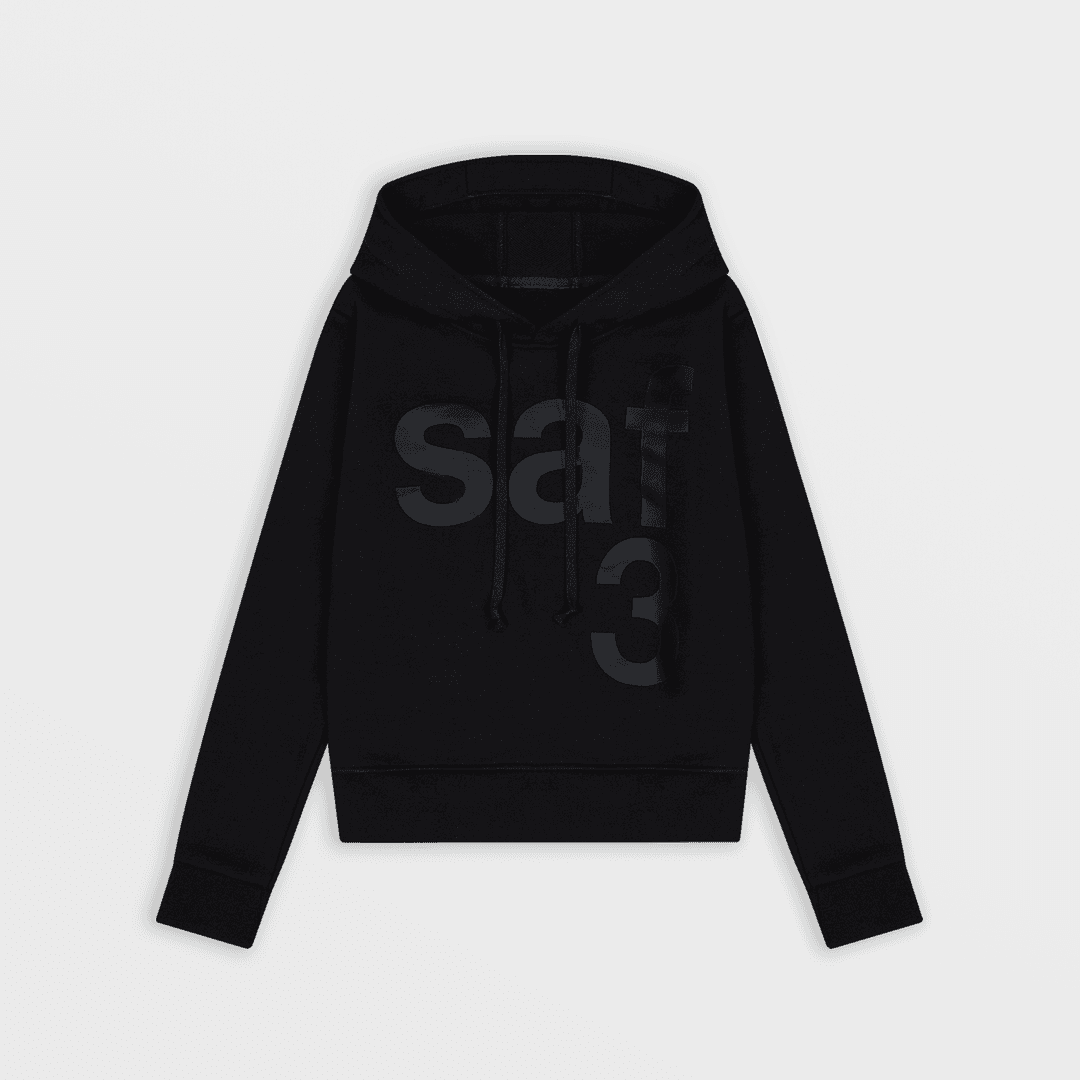 1/2 Basic Safari Hoodie (Black)