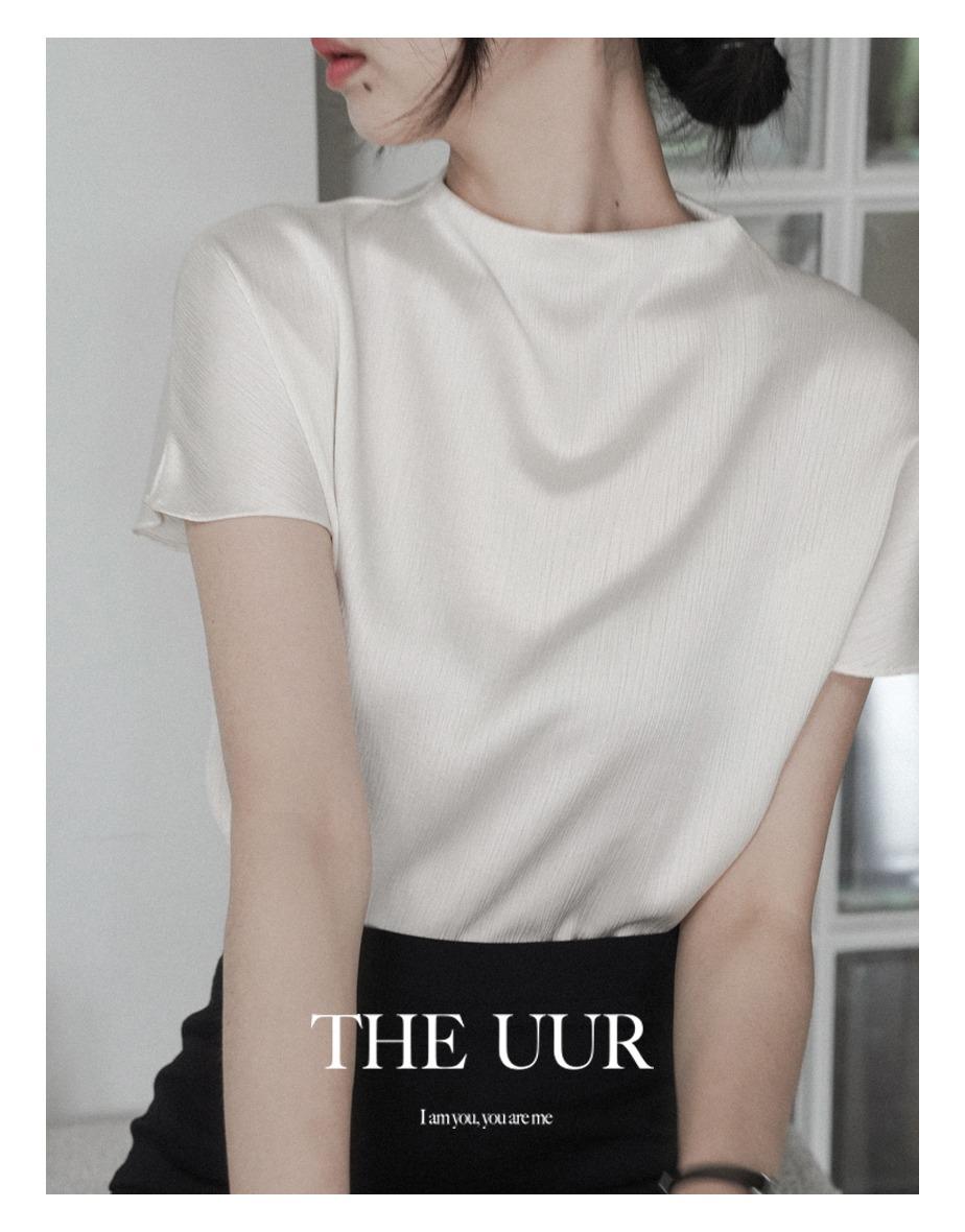 [pleats] uur Muse pleats blouse [starlit-ivory ]