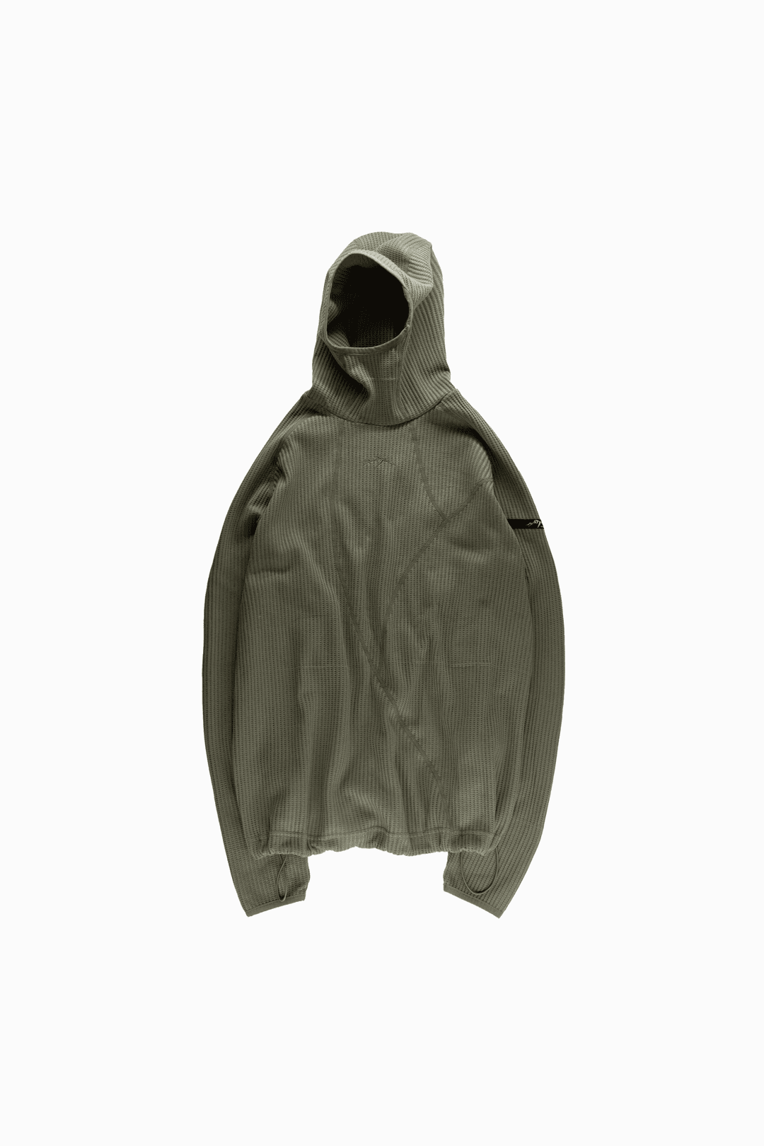 waffle warmer hoodie (khaki color) -small fit-