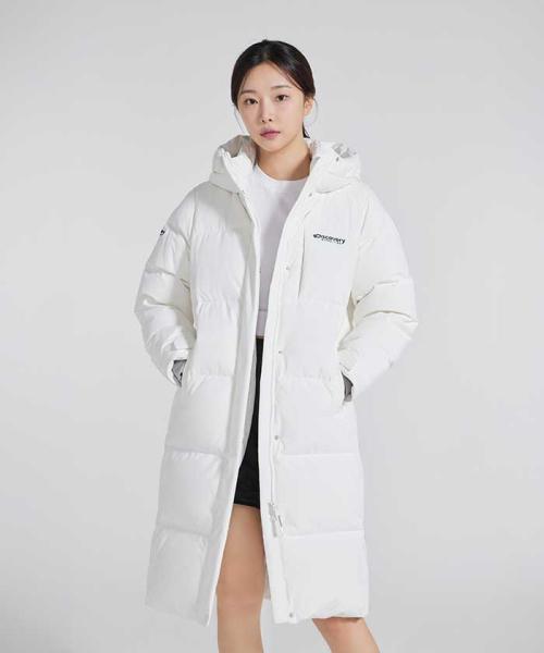 여성 레스터G RDS 구스다운 롱패딩 (WHITE)