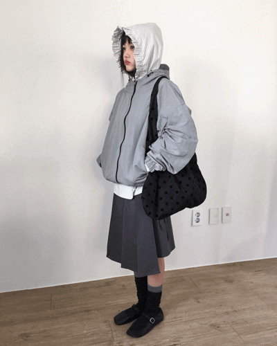 더기 플리츠 랩 미디 스커트 (2color)