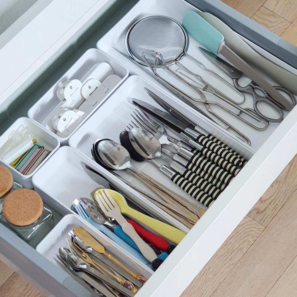 주방서랍 정리 트레이 1호 정리함 싱크대 수납 바구니