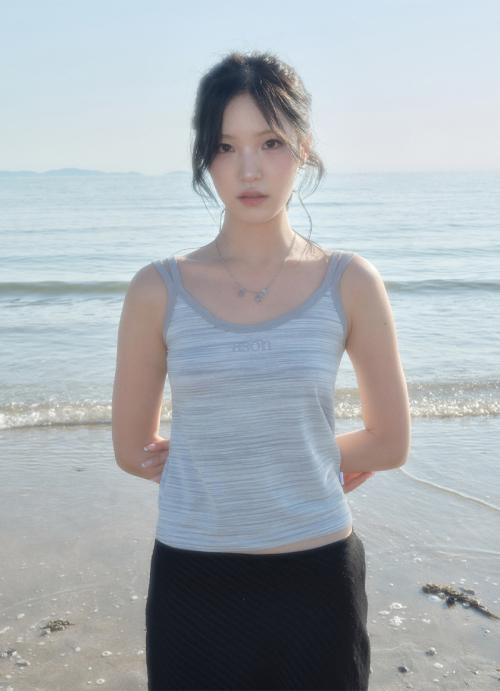 WAVE SLEEVELESS / GRAY