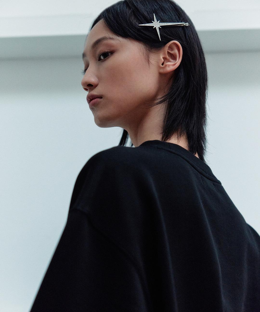 FLASH TWINKLE HAIR CLIP silver