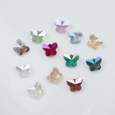 [5-4164-00] 크리스탈 나비/소 8*6mm [1개]