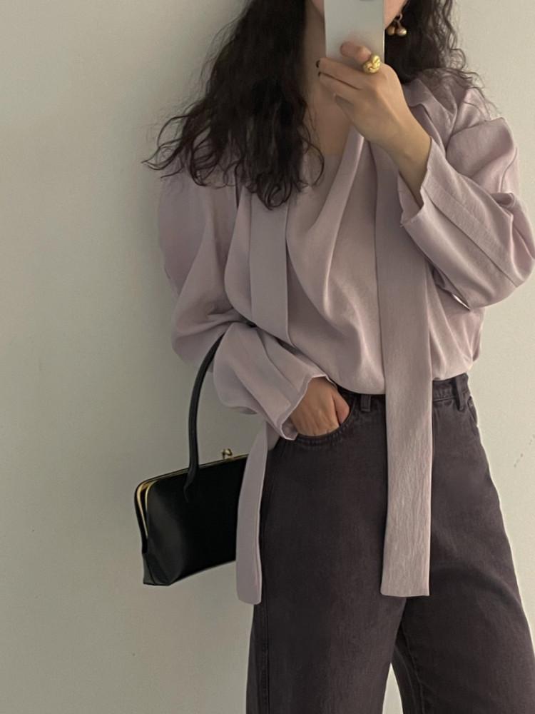 바스락퍼프블라우스 어깨뽕블라우스 블라우스맛집