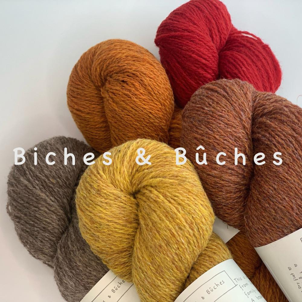 Biches & Buches 르쁘띠 램스울 Le Petit Lambswool 비슈에뷔슈 프랑스실 수입실 대바늘 실 니트하임 Biches & Bûches
