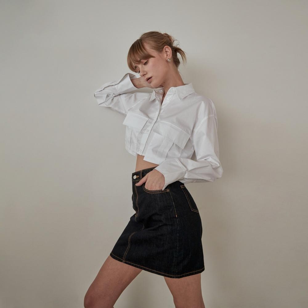 Indigo blue skirt - SK002