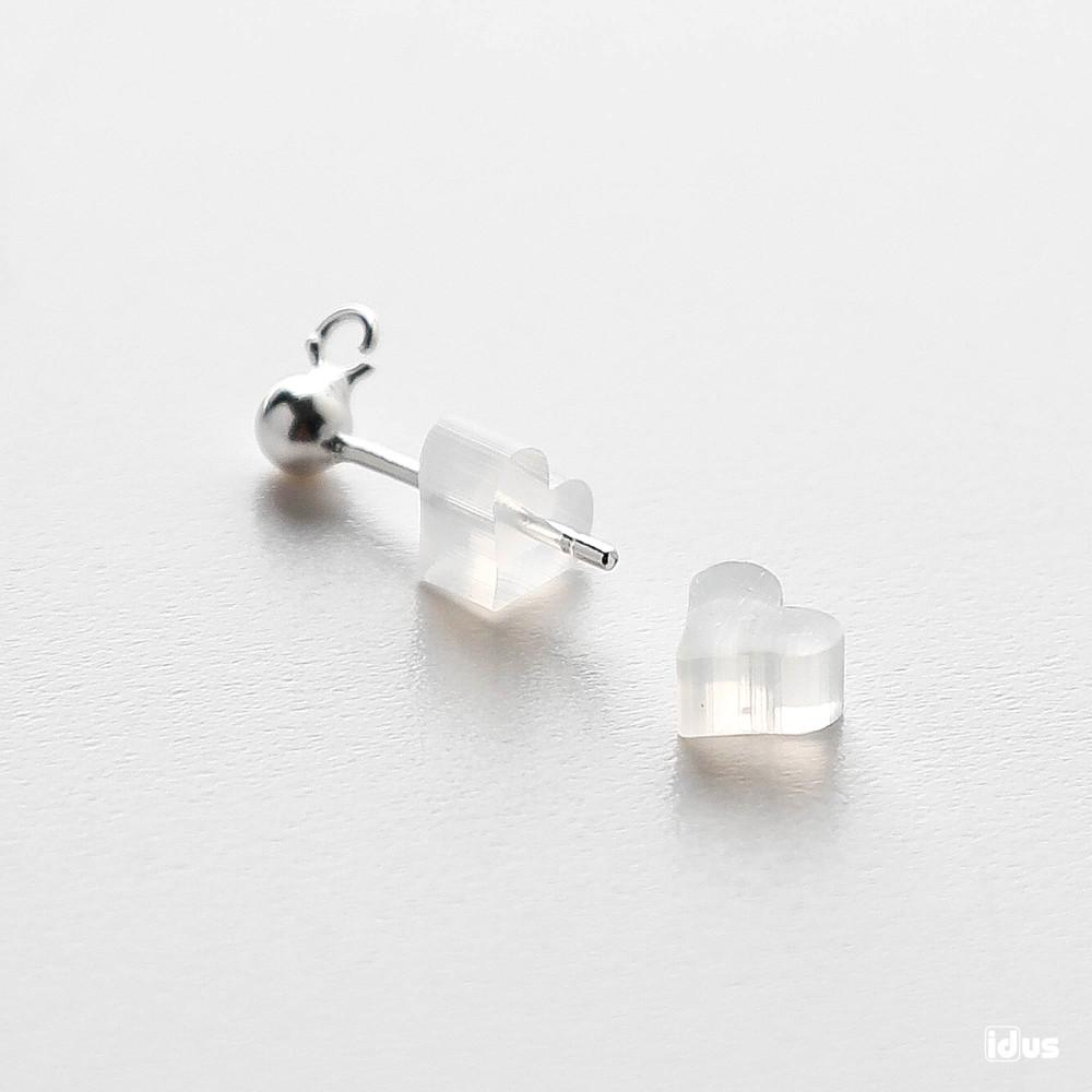 귀걸이 실리콘 클러치(별, 하트) (500개입) ni