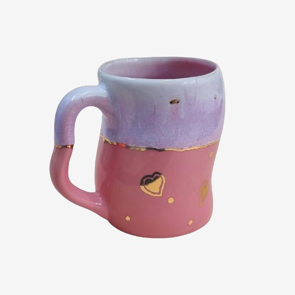 bake and soil | pink wave mug