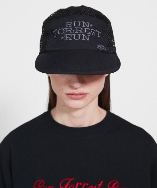 Run For Rest Run Mesh Camp Cap_Black